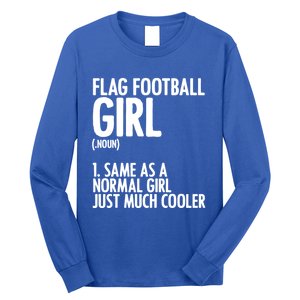 Flag Football Definition American Football Player Meaningful Gift Long Sleeve Shirt