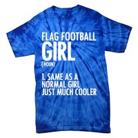 Flag Football Definition American Football Player Meaningful Gift Tie-Dye T-Shirt