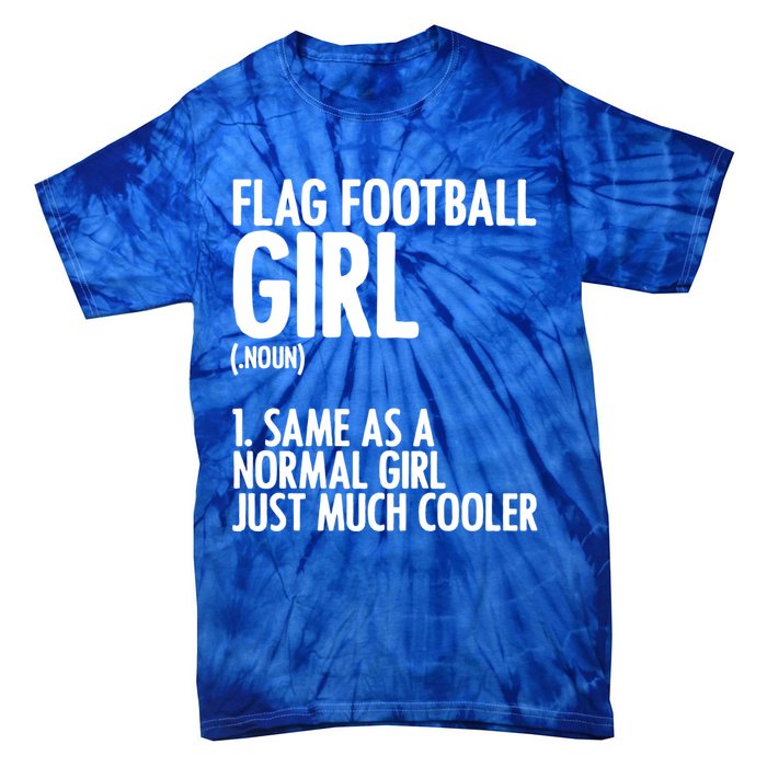 Flag Football Definition American Football Player Meaningful Gift Tie-Dye T-Shirt