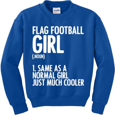 Flag Football Definition American Football Player Meaningful Gift Kids Sweatshirt