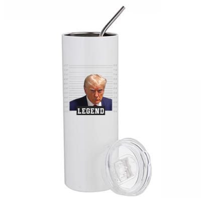 Funny Free Donald Trump Mug Shot Republican President MAGA 2024 Cute Stainless Steel Tumbler