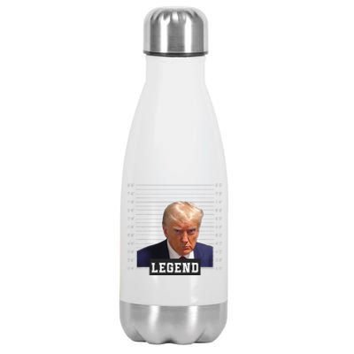 Funny Free Donald Trump Mug Shot Republican President MAGA 2024 Cute Stainless Steel Insulated Water Bottle