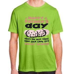 Funny FatherS Day From The Best Thing That Ever Came Out Your Balls Adult ChromaSoft Performance T-Shirt