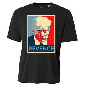 Funny Free Donald Trump Mug Shot Republican Revenge MAGA 2024 Cooling Performance Crew T-Shirt