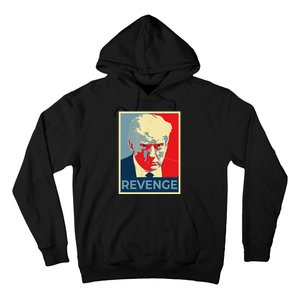 Funny Free Donald Trump Mug Shot Republican Revenge MAGA 2024 Hoodie