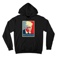 Funny Free Donald Trump Mug Shot Republican Revenge MAGA 2024 Hoodie