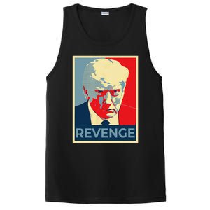 Funny Free Donald Trump Mug Shot Republican Revenge MAGA 2024 PosiCharge Competitor Tank