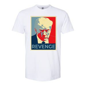 Funny Free Donald Trump Mug Shot Republican Revenge MAGA 2024 Softstyle CVC T-Shirt