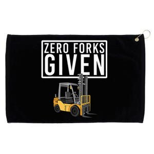 Funny Forklift Driver Art For Men Women Forklift Operator Grommeted Golf Towel