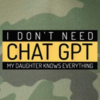 Funny Fathers Day Nerd Gift From Daughter To Dad Chat GPT Legacy Tie Dye Trucker Hat