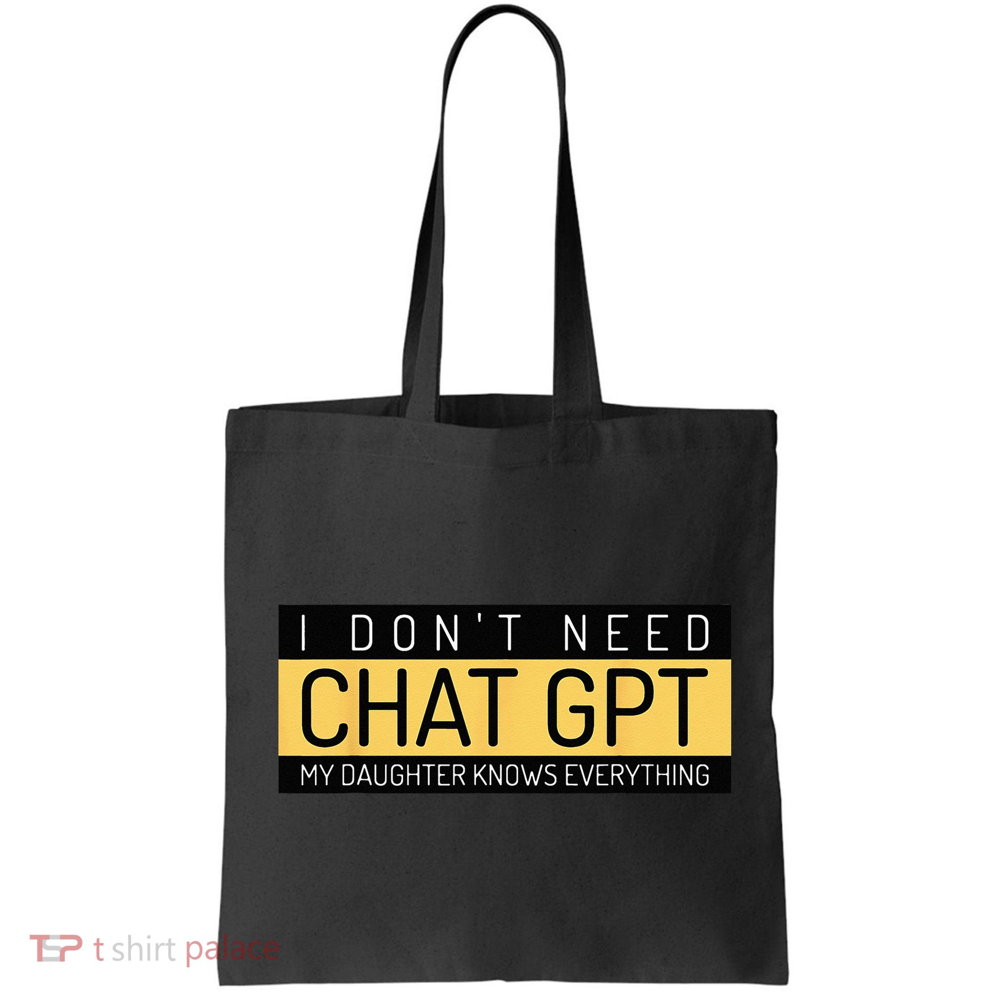 Funny Fathers Day Nerd Gift From Daughter To Dad Chat GPT Bag