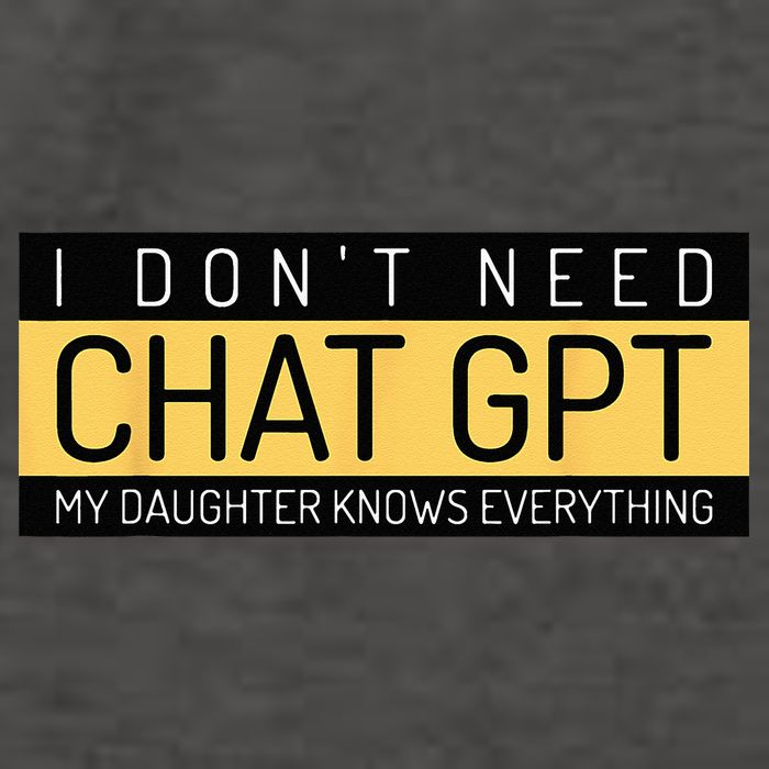 Funny Fathers Day Nerd Gift From Daughter To Dad Chat GPT Vector Backpack