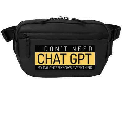 Funny Fathers Day Nerd Gift From Daughter To Dad Chat GPT Crossbody Pack