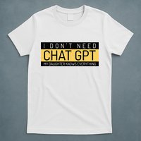 Funny Fathers Day Nerd Gift From Daughter To Dad Chat GPT T-Shirt
