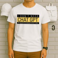 Funny Fathers Day Nerd Gift From Daughter To Dad Chat GPT T-Shirt