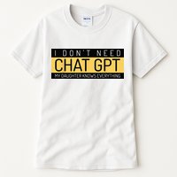Funny Fathers Day Nerd Gift From Daughter To Dad Chat GPT Tall T-Shirt