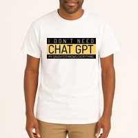 Funny Fathers Day Nerd Gift From Daughter To Dad Chat GPT Tall T-Shirt
