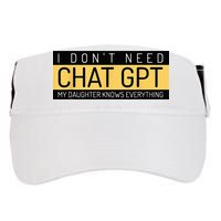 Funny Fathers Day Nerd Gift From Daughter To Dad Chat GPT Adult Drive Performance Visor