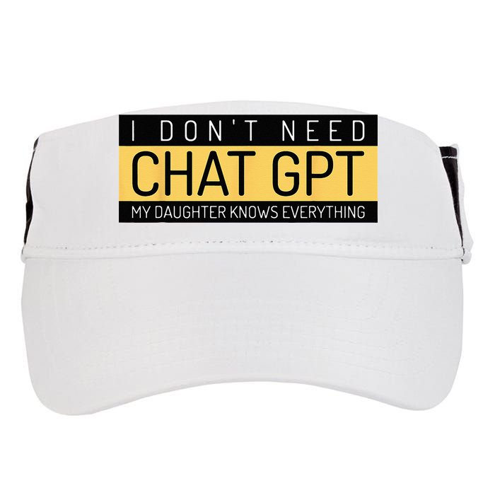 Funny Fathers Day Nerd Gift From Daughter To Dad Chat GPT Adult Drive Performance Visor
