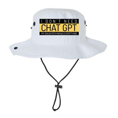 Funny Fathers Day Nerd Gift From Daughter To Dad Chat GPT Bucket Hat