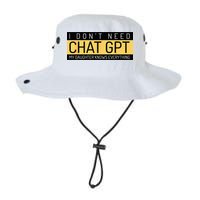 Funny Fathers Day Nerd Gift From Daughter To Dad Chat GPT Bucket Hat