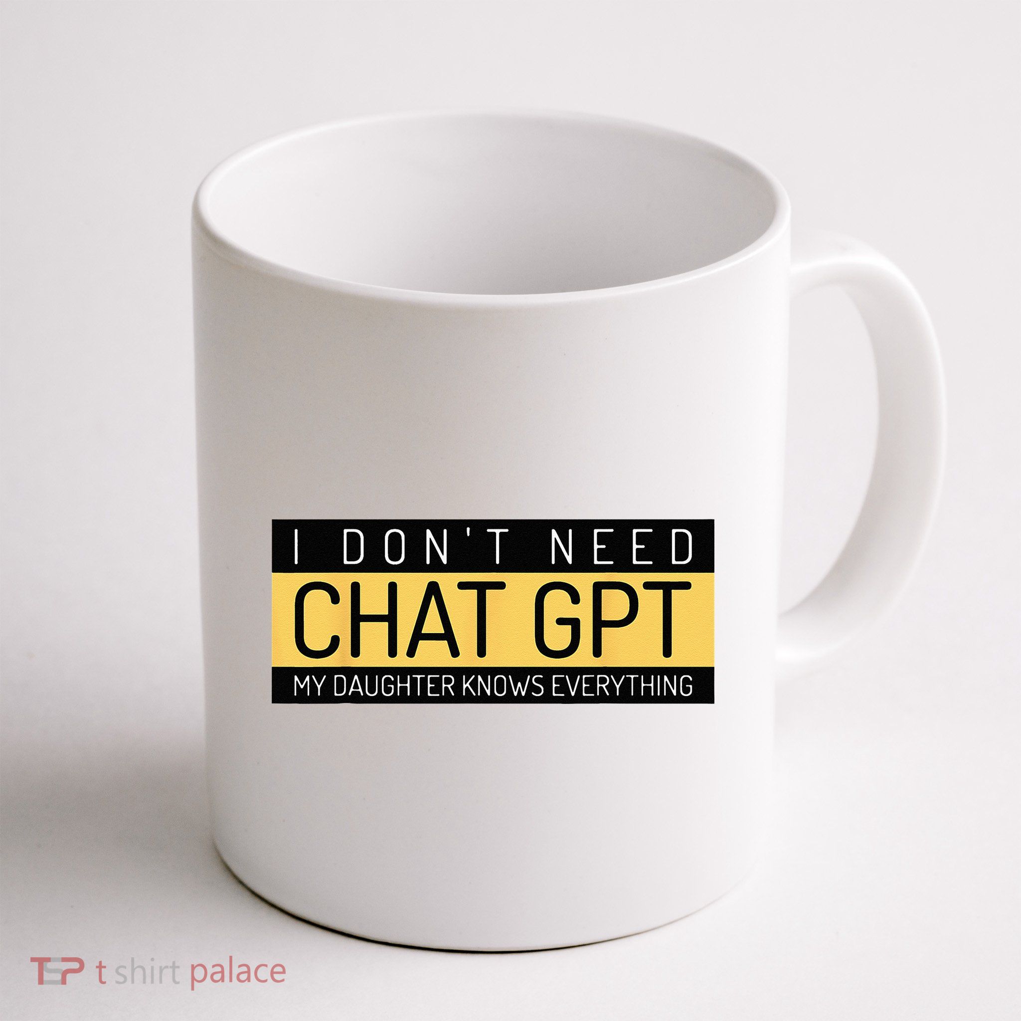 Funny Fathers Day Nerd Gift From Daughter To Dad Chat GPT Mug