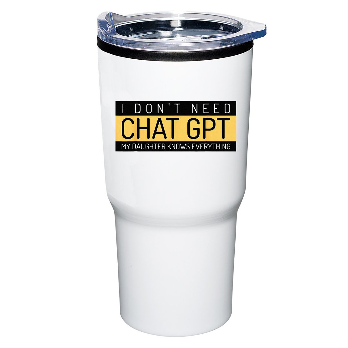 Funny Fathers Day Nerd Gift From Daughter To Dad Chat GPT Tumbler