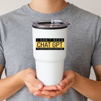 Funny Fathers Day Nerd Gift From Daughter To Dad Chat GPT Tumbler