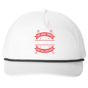 Funny Fathers Day For Dad From Daughters Fathers Day Snapback Five-Panel Rope Hat