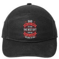 Funny Fathers Day For Dad From Daughters Fathers Day 7-Panel Snapback Hat