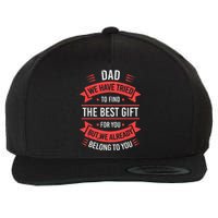 Funny Fathers Day For Dad From Daughters Fathers Day Wool Snapback Cap