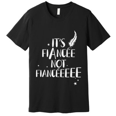 Funny FiancéE Engagement Bridal Proposal Wizard Wand Bride Premium T-Shirt