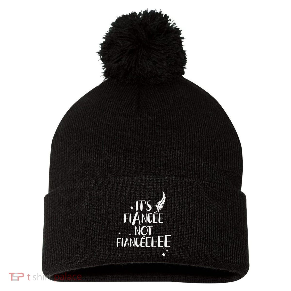 Funny FiancéE Engagement Bridal Proposal Wizard Wand Bride Pom Pom 12in Knit Beanie