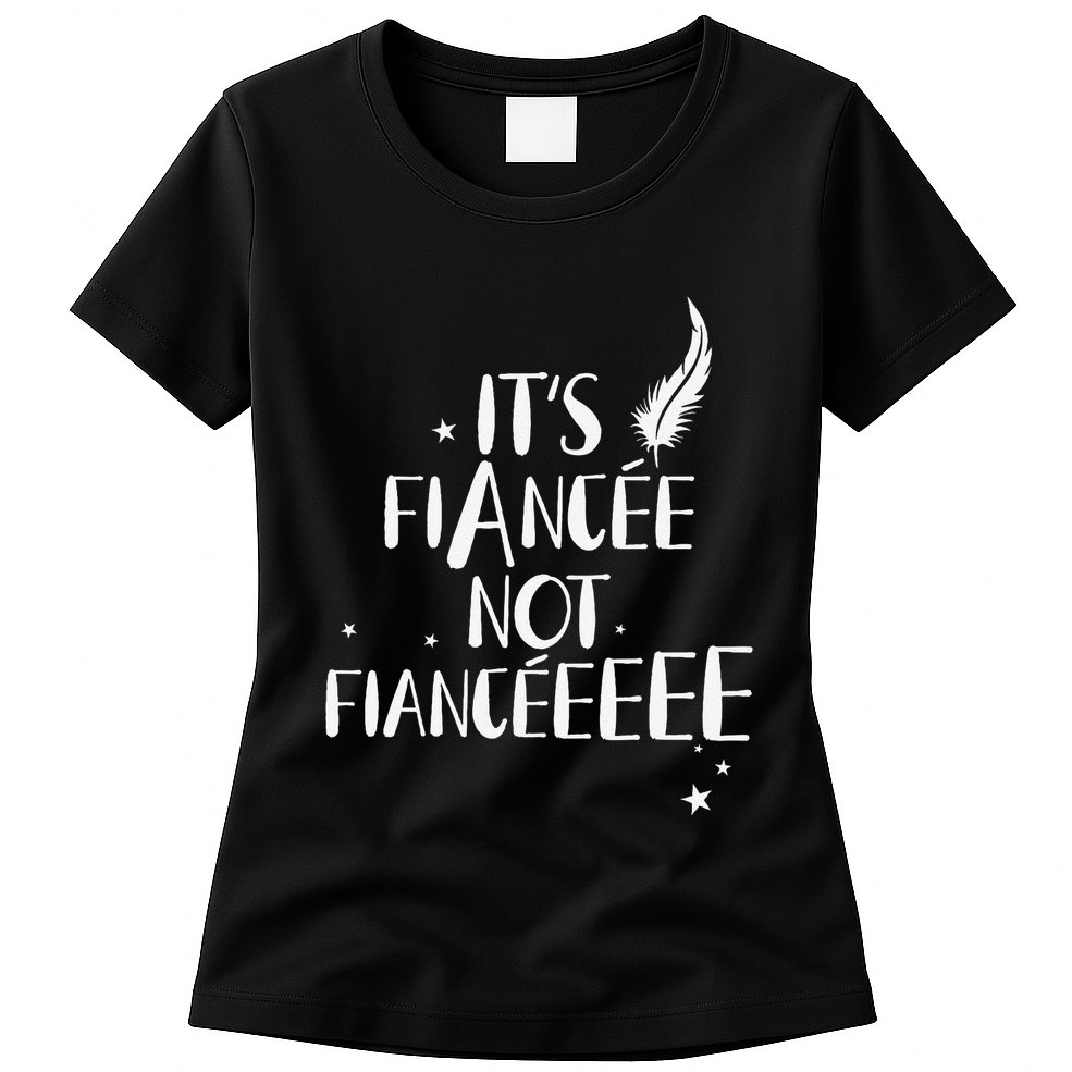 Funny FiancéE Engagement Bridal Proposal Wizard Wand Bride Womens T-Shirt