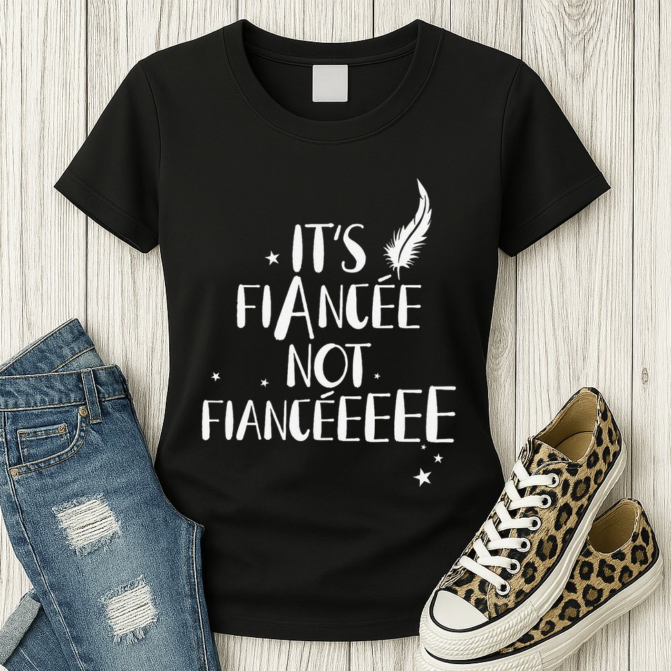 Funny FiancéE Engagement Bridal Proposal Wizard Wand Bride Womens T-Shirt