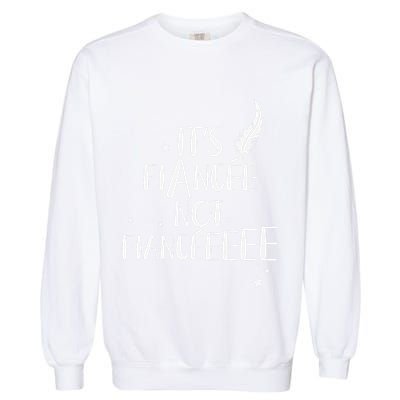 Funny FiancéE Engagement Bridal Proposal Wizard Wand Bride Garment-Dyed Sweatshirt