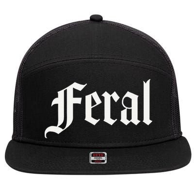 Feral 7 Panel Mesh Trucker Snapback Hat