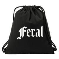 Feral Drawstring Bag