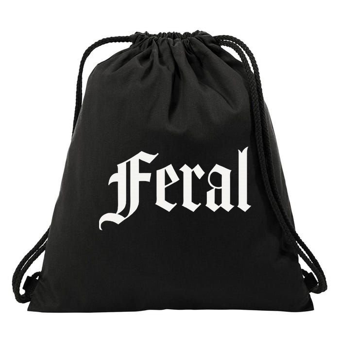 Feral Drawstring Bag