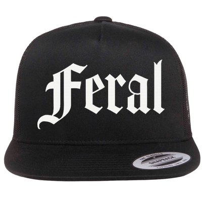 Feral Flat Bill Trucker Hat