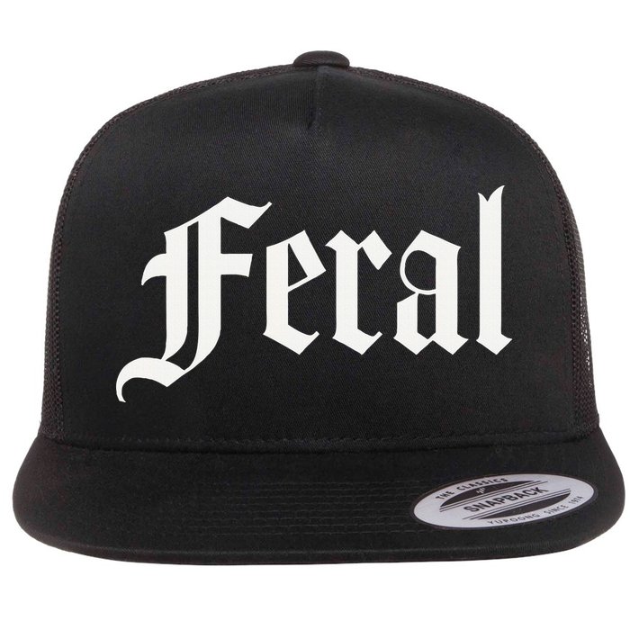 Feral Flat Bill Trucker Hat