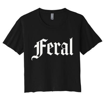Feral Women's Crop Top Tee