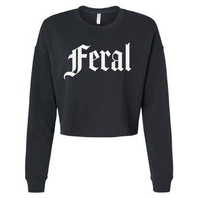 Feral Cropped Pullover Crew