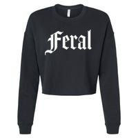Feral Cropped Pullover Crew