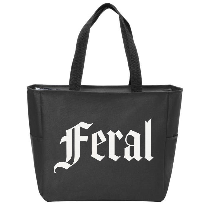 Feral Zip Tote Bag