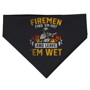 Fireman Find Em Hot And Leave Em Wet USA-Made Doggie Bandana