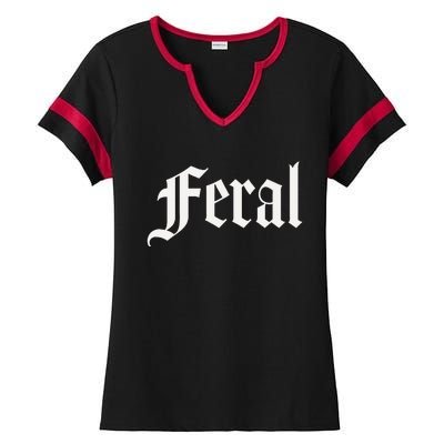 FERAL Ladies Halftime Notch Neck Tee