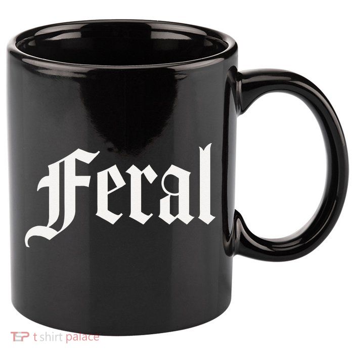 FERAL 11oz C Handle Ceramic Mug