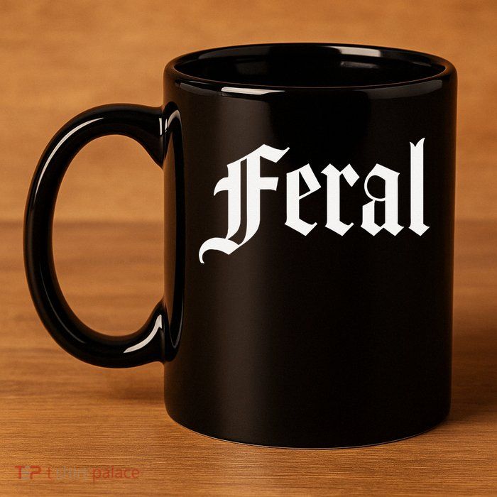 FERAL 11oz C Handle Ceramic Mug