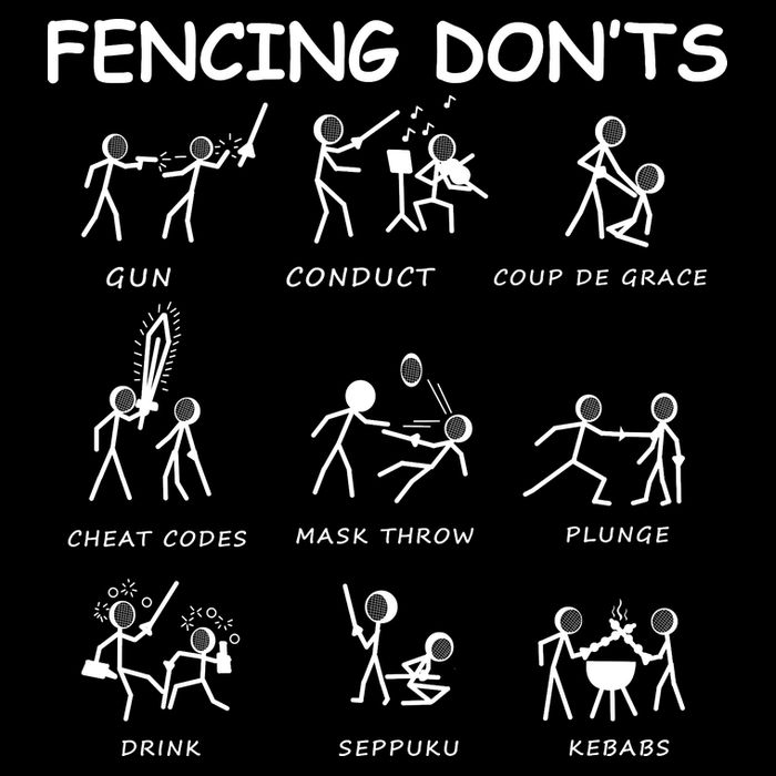 Fencing Cooling Performance Crew T-Shirt
